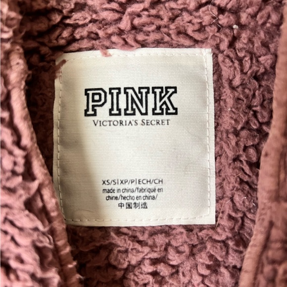 PINK Sherpa sweater - Picture 2 of 2